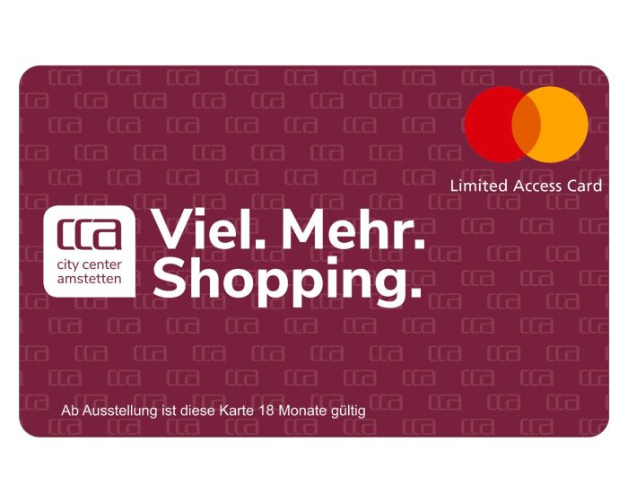 Die City Center Amstetten Geschenkkarte